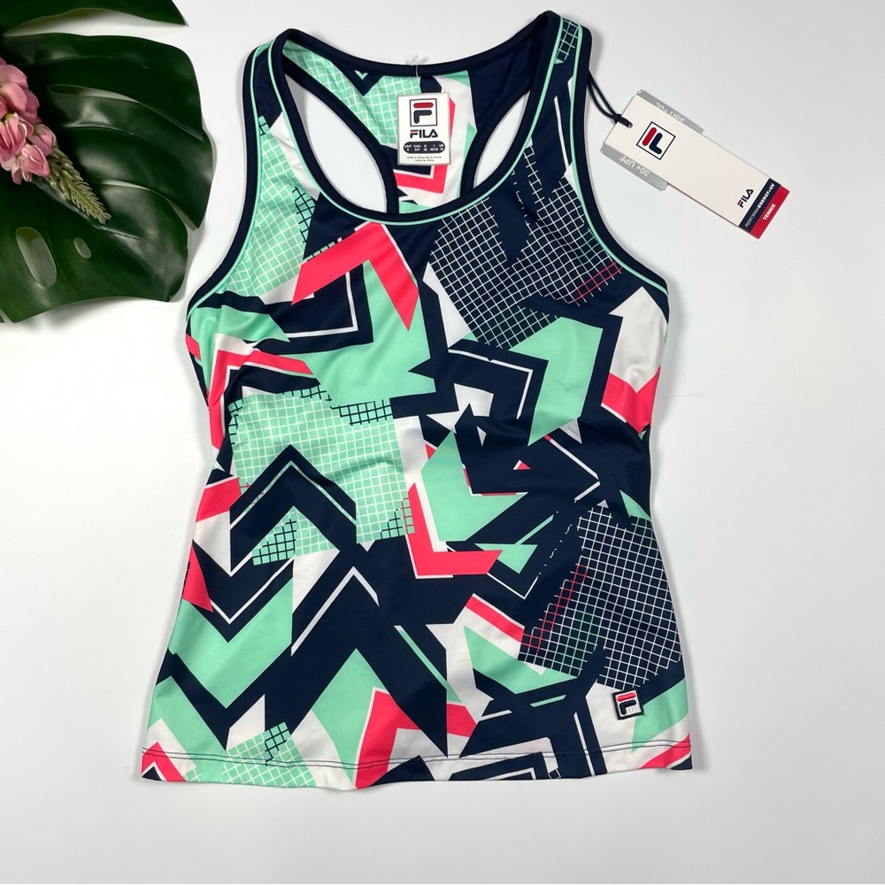 NWT Fila Performance Energy+UV 30+ UPF tankini top